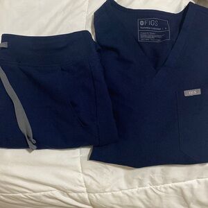 Figs navy blue scrubs